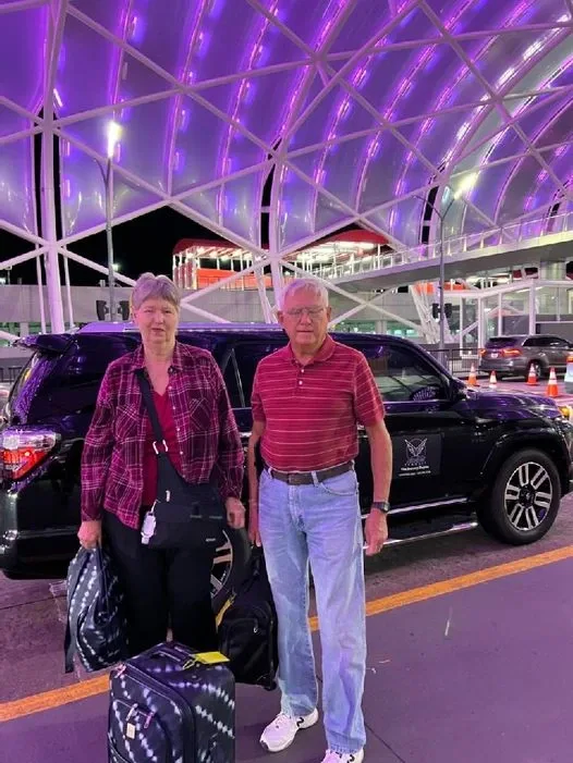 Late-night airport pickup, right on time